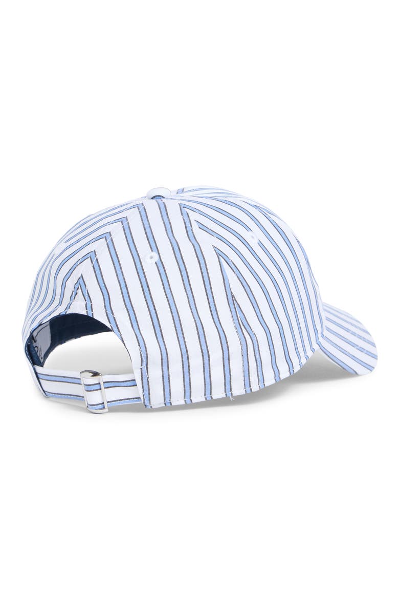 Kids' Stripe Adjustable Baseball Cap, Alternate, color, BLUE