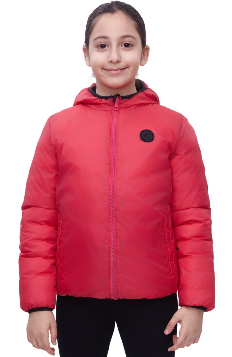 Rokka&Rolla Kids' Reversible Lightweight Jacket, Alternate, color, Blackberry Flip