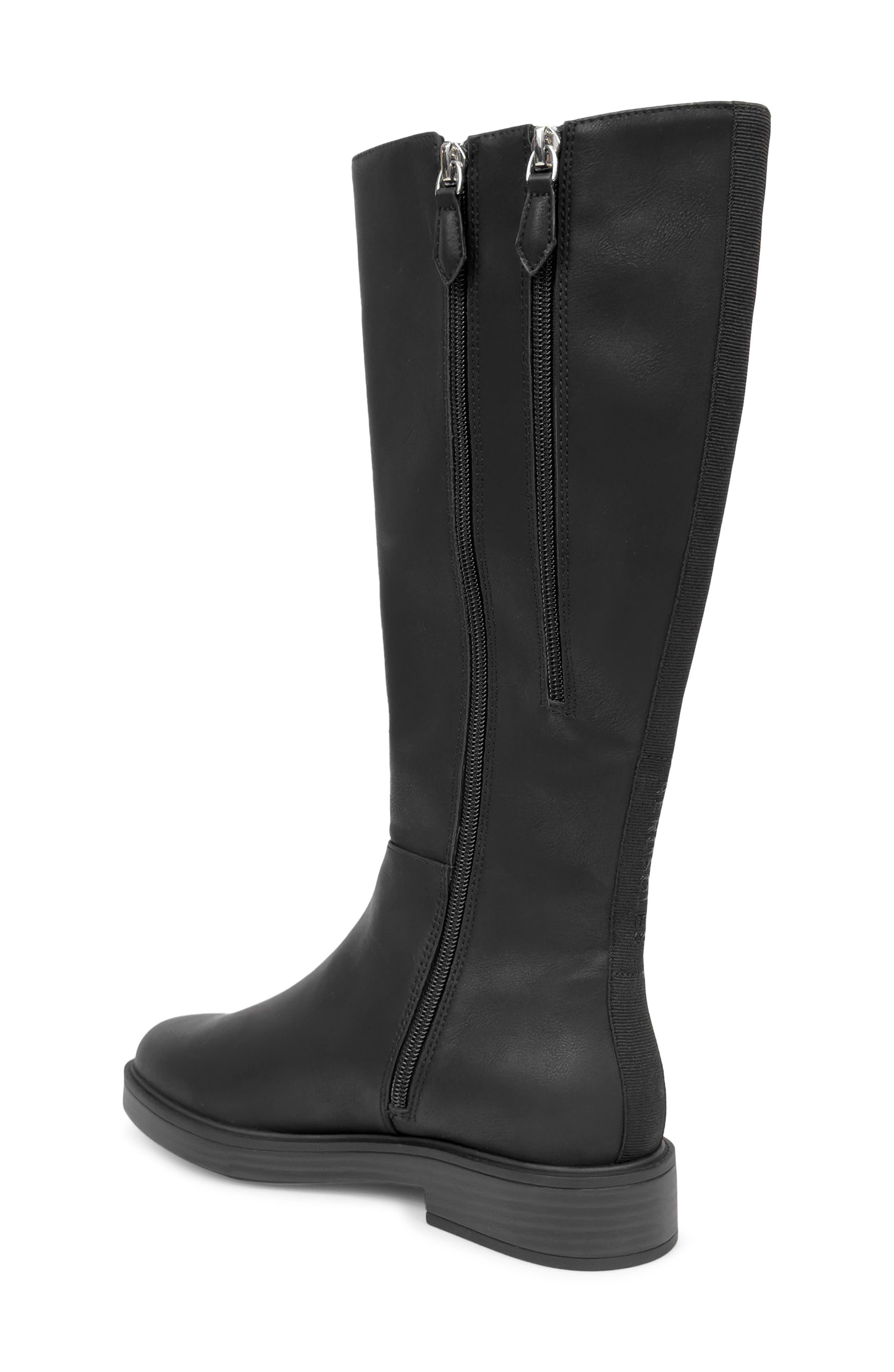 Aerosoles Prue Tall Boot, Alternate, color, Black Faux Leather