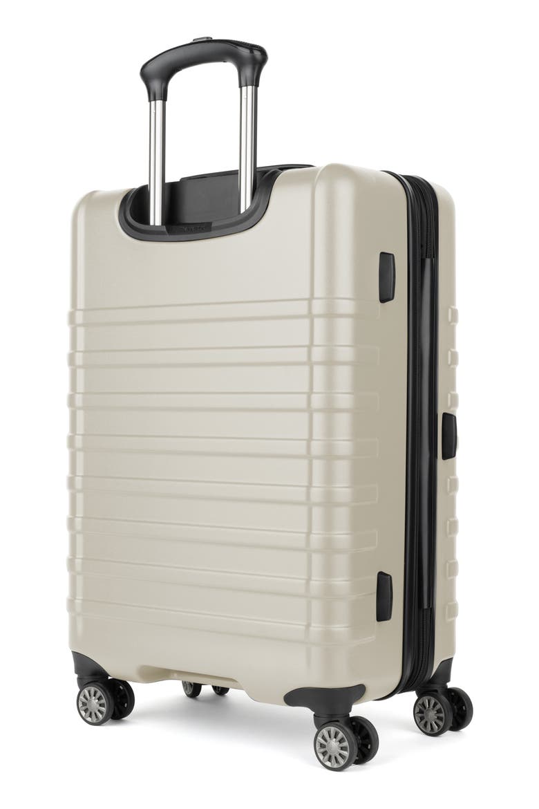 Rollmaster™ Lite 2 24-Inch Expandable Medium Checked Hardside Spinner Luggage, Alternate, color, WHITE MATTE