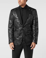 PHILIPP PLEIN Jacquard Lord Fit Blazer All Over Skull Men