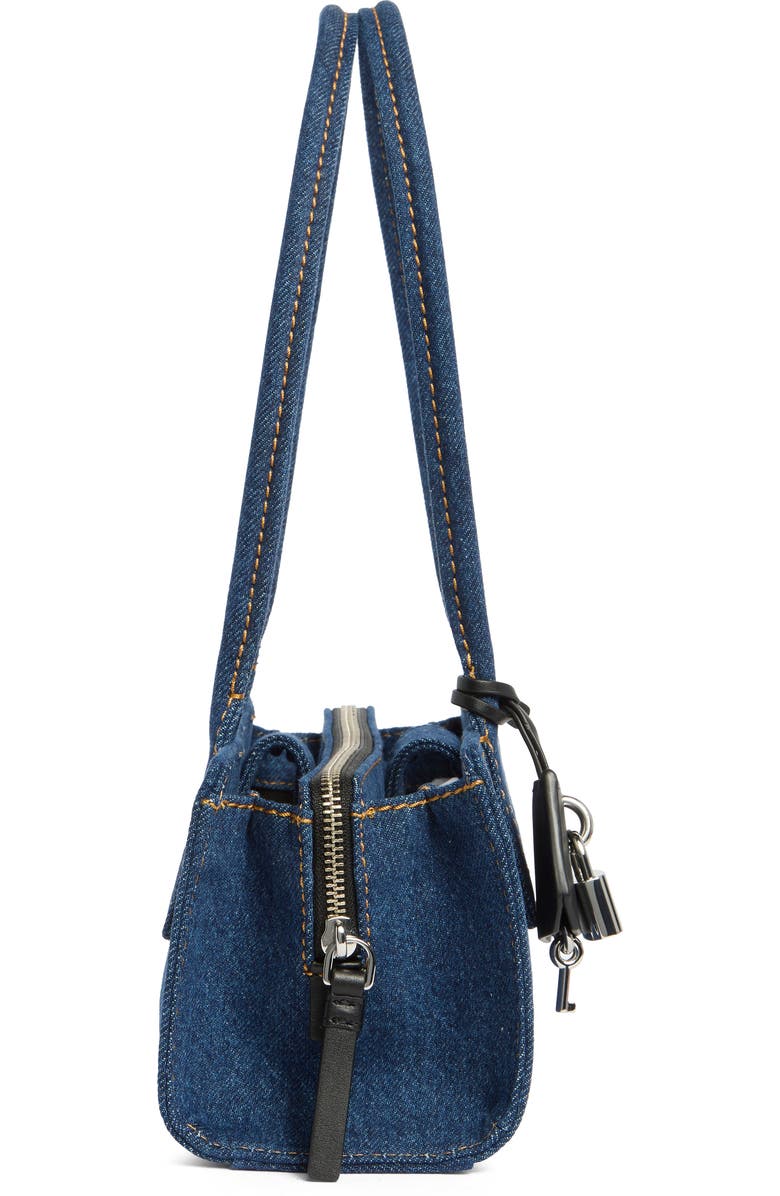 Marc Jacobs Denim Bold Satchel Bag, Alternate, color, Dark Denim