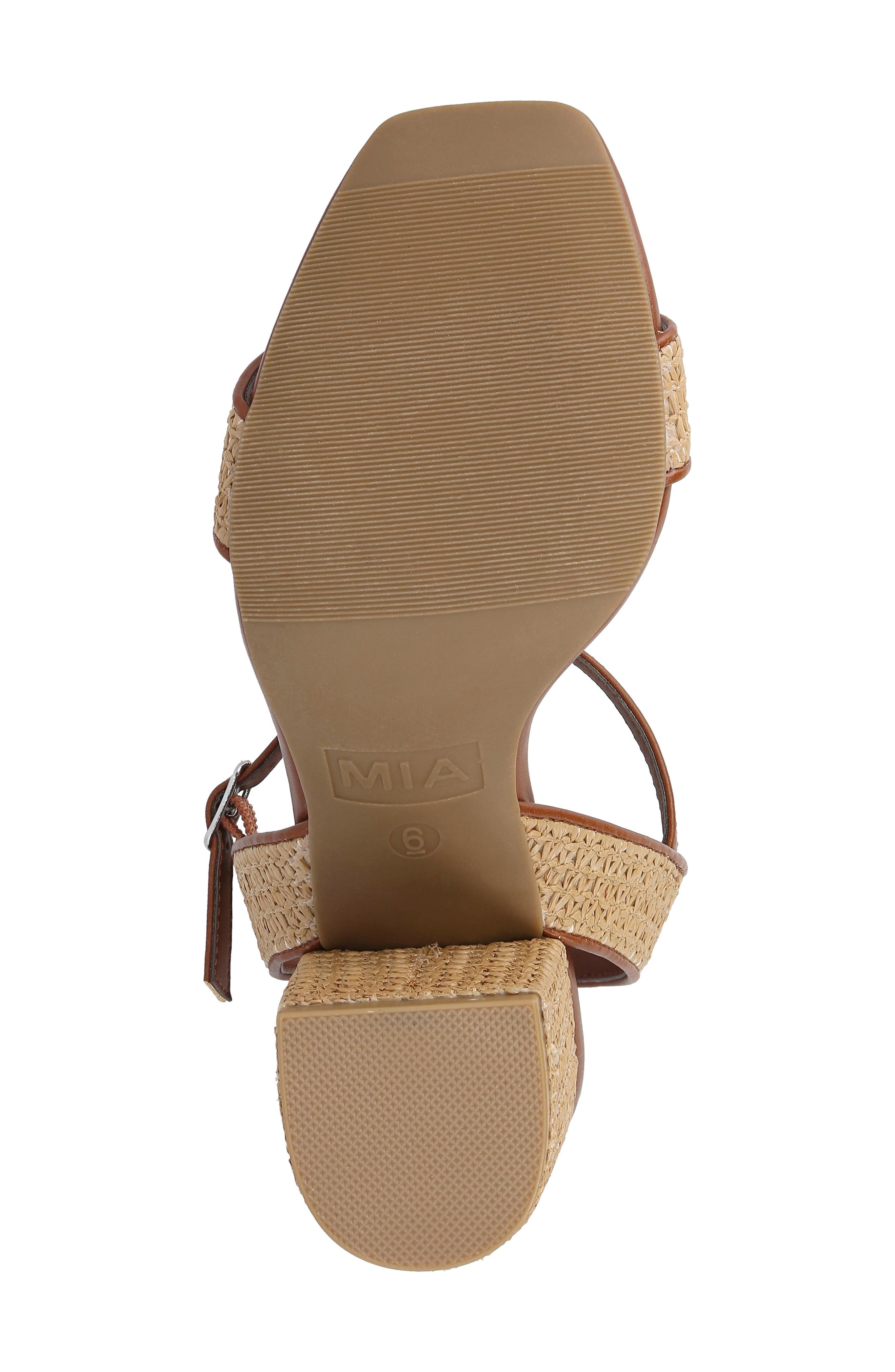 MIA Haidee Woven Sandal, Alternate, color, Natural