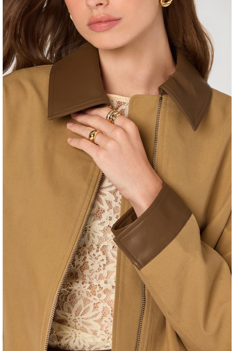 Contrast Collar Jacket, Alternate, color, CAMEL
