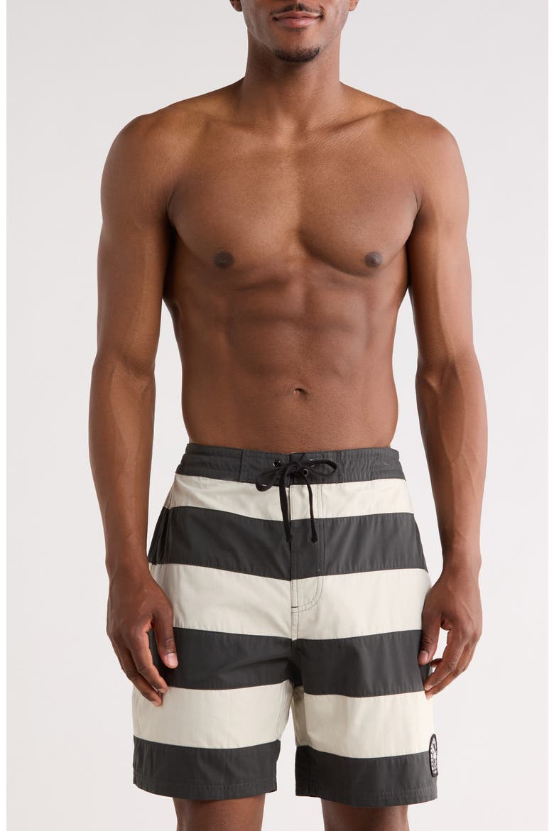 Main Tower Swim Trunks, Main, color, PIRATE BLACK