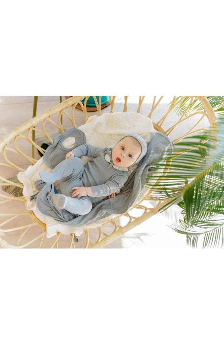 Ely's & Co. Looms Wave Collection - Pin Dot Collar Footie, Alternate, color, Blue Pin Dot