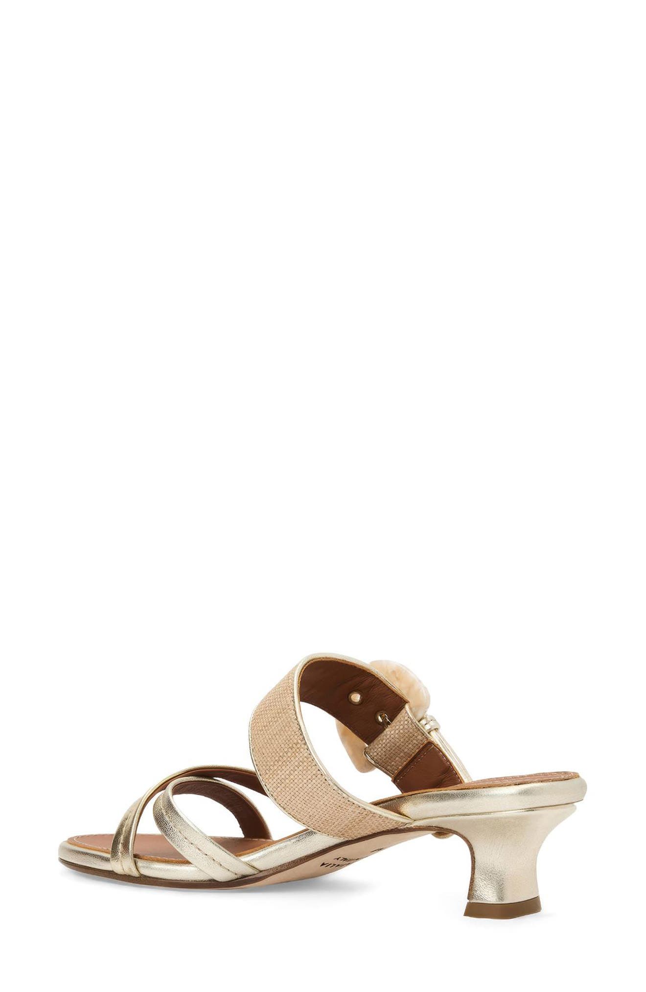 Aquatalia Bambi Weatherproof Slide Sandal, Alternate, color, Champagne Multi