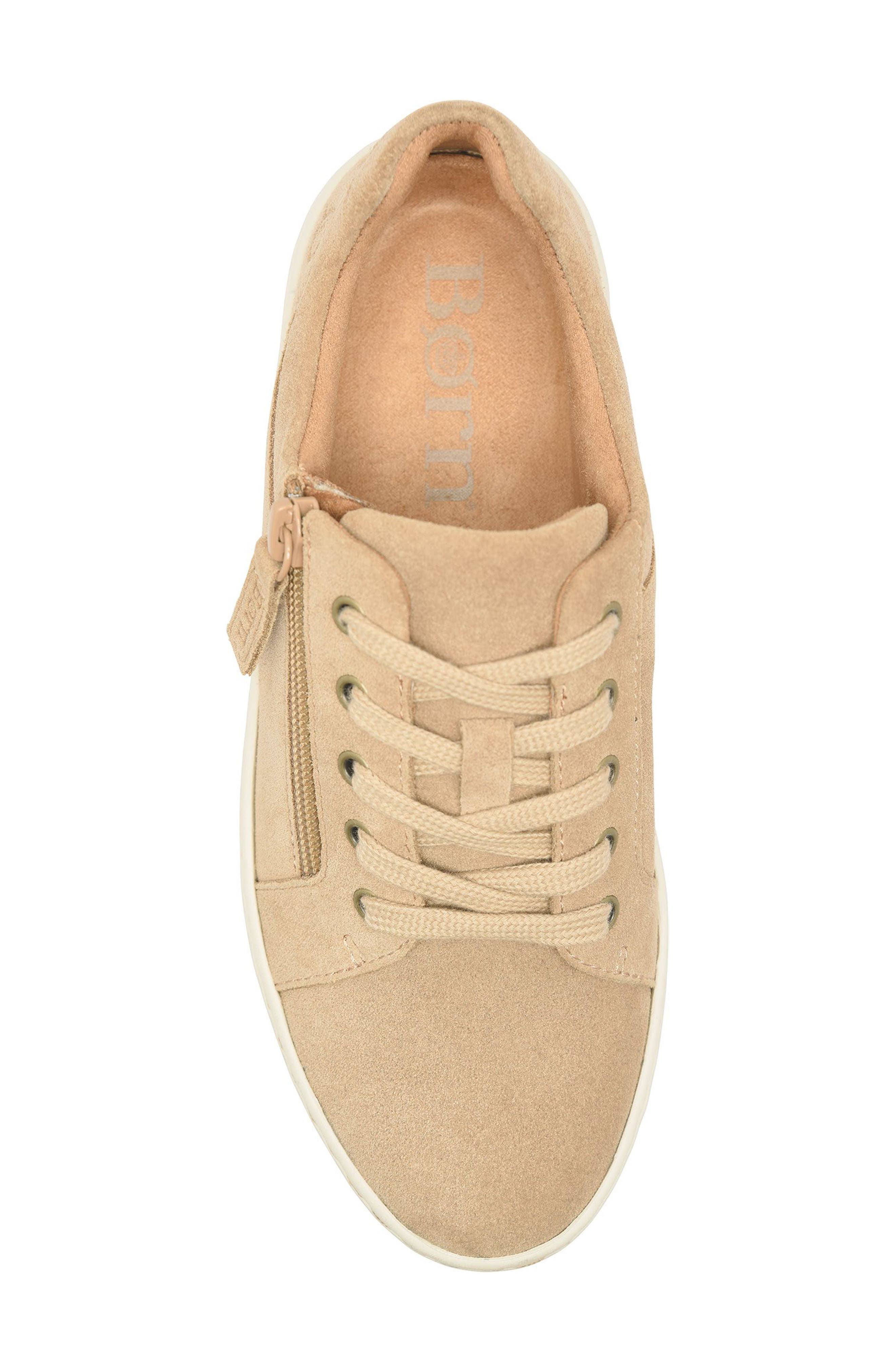 Moxie Zip Sneaker, Alternate, color, TAUPE SUEDE
