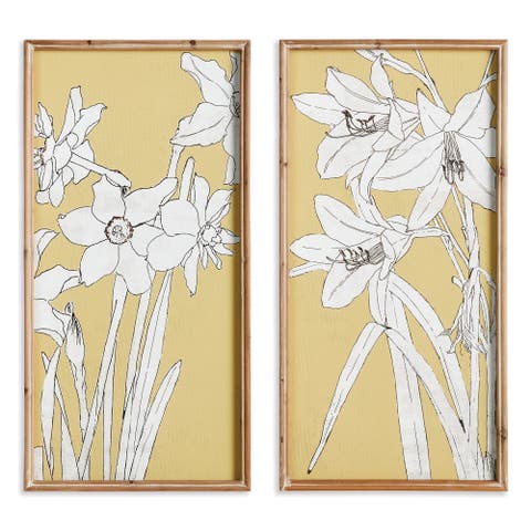 Flowering Amaryllis Prints Set of 2