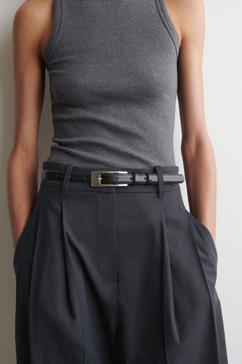 Tailored Cotton Balloon-leg Pants, Alternate, color, NAVY