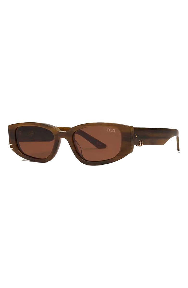 Cuffed 53mm Square Sunglasses