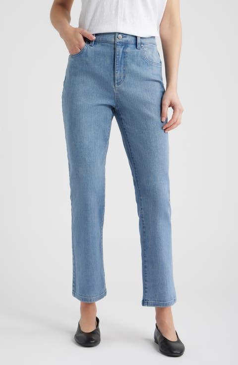 Ankle Kick Flare Leg Jeans