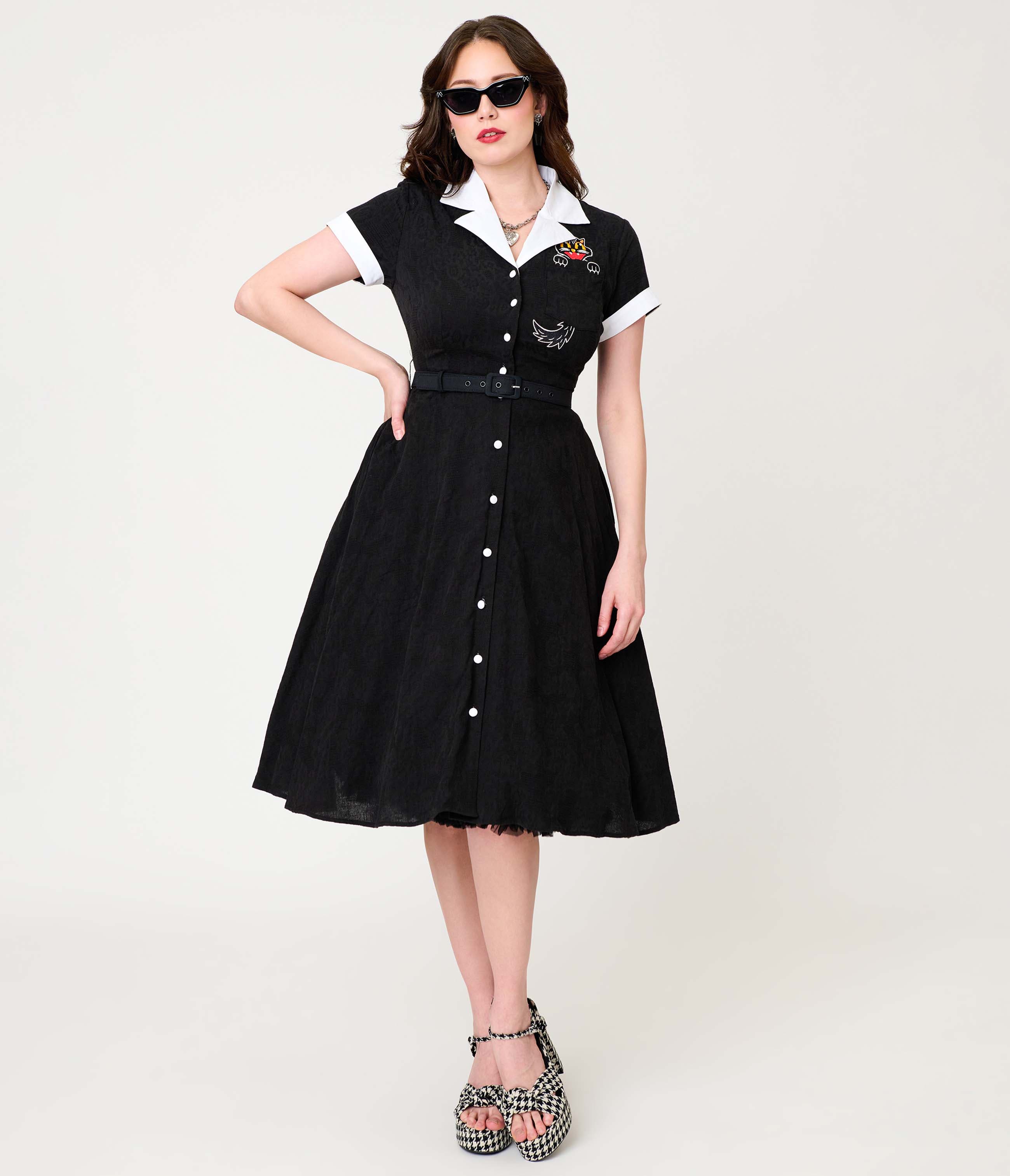 selected Black w/ Cat Embroidered