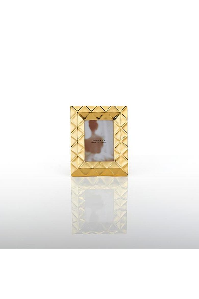 Geo Frame, Alternate, color, 4x6 - Gold