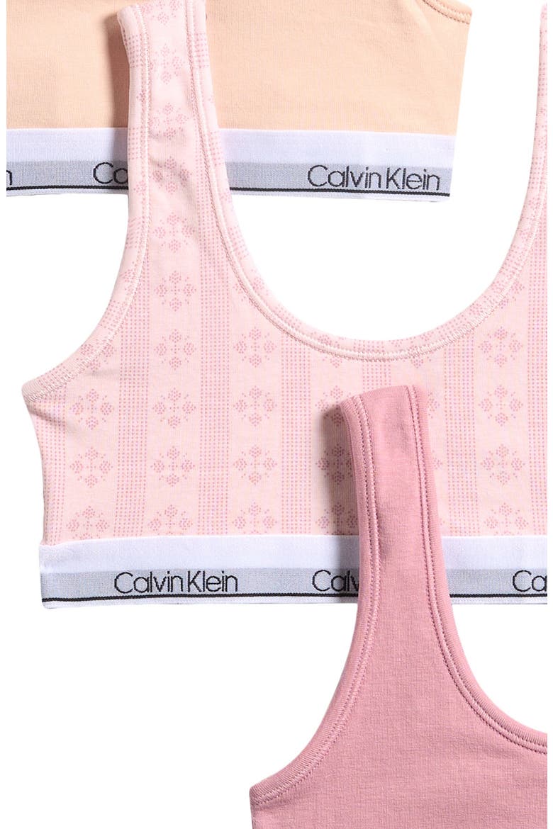 Kids' Assorted 3-Pack Bralettes, Alternate, color, PINK PUNCH