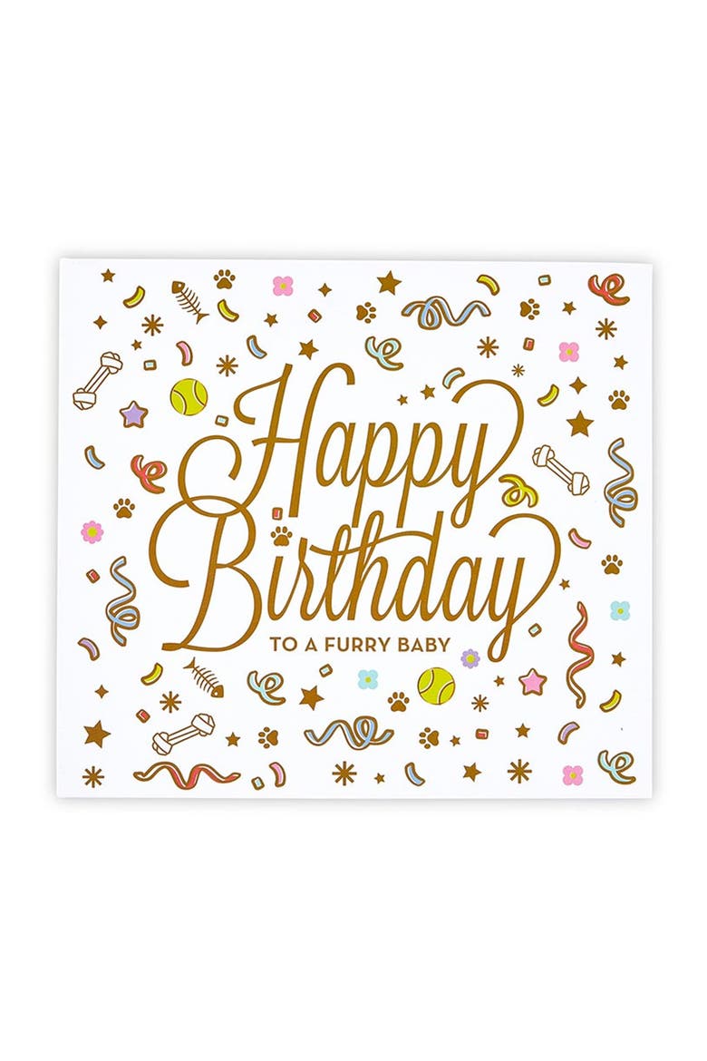 Happy Birthday to a Furry Baby Pet Birthday Kit, Main, color, WHITE