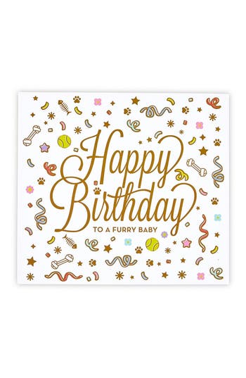 Creative Brands Happy Birthday To A Furry Baby Pet Birthday Kit In White