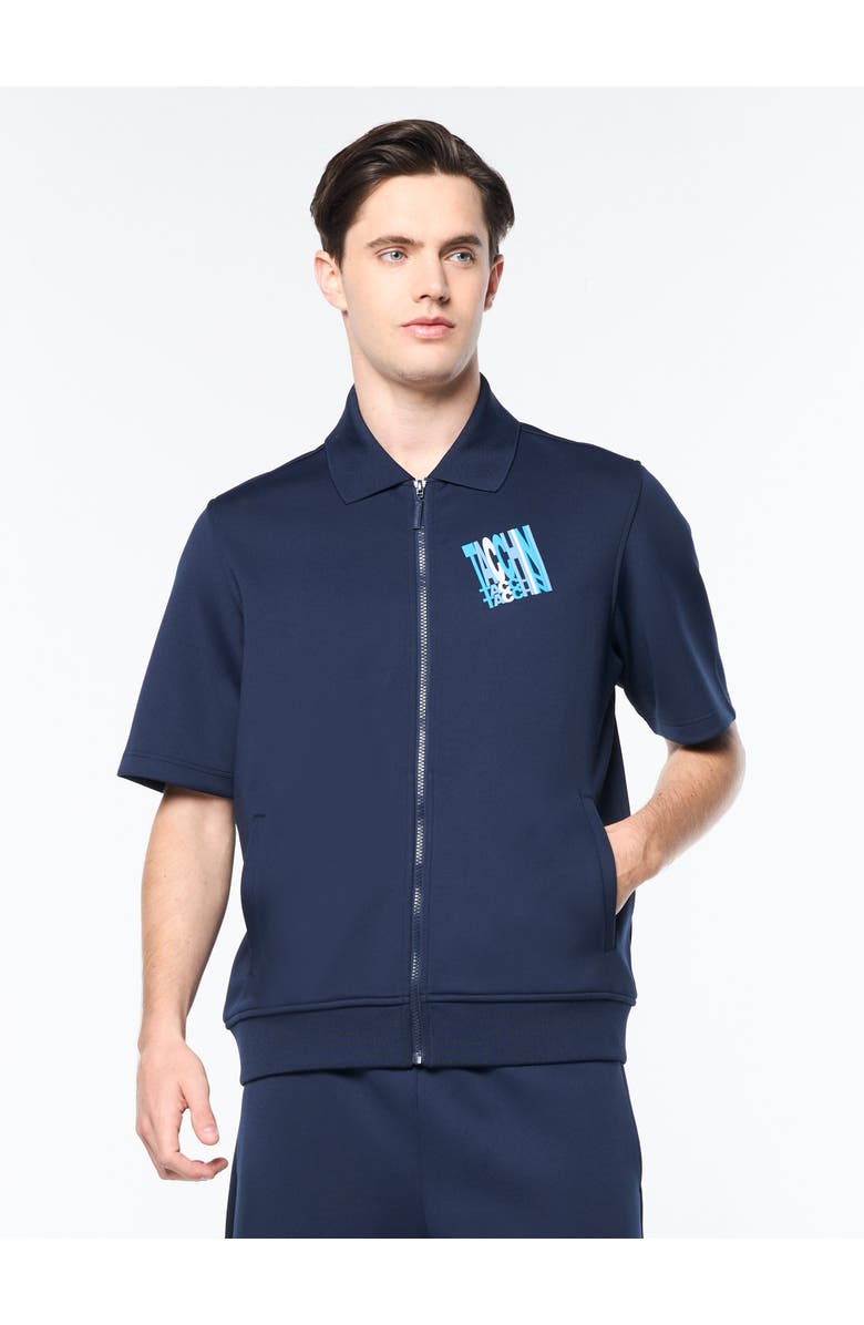 Sergio Tacchini Urso Short Sleeve Track Jacket, Main, color, Maritime Blue