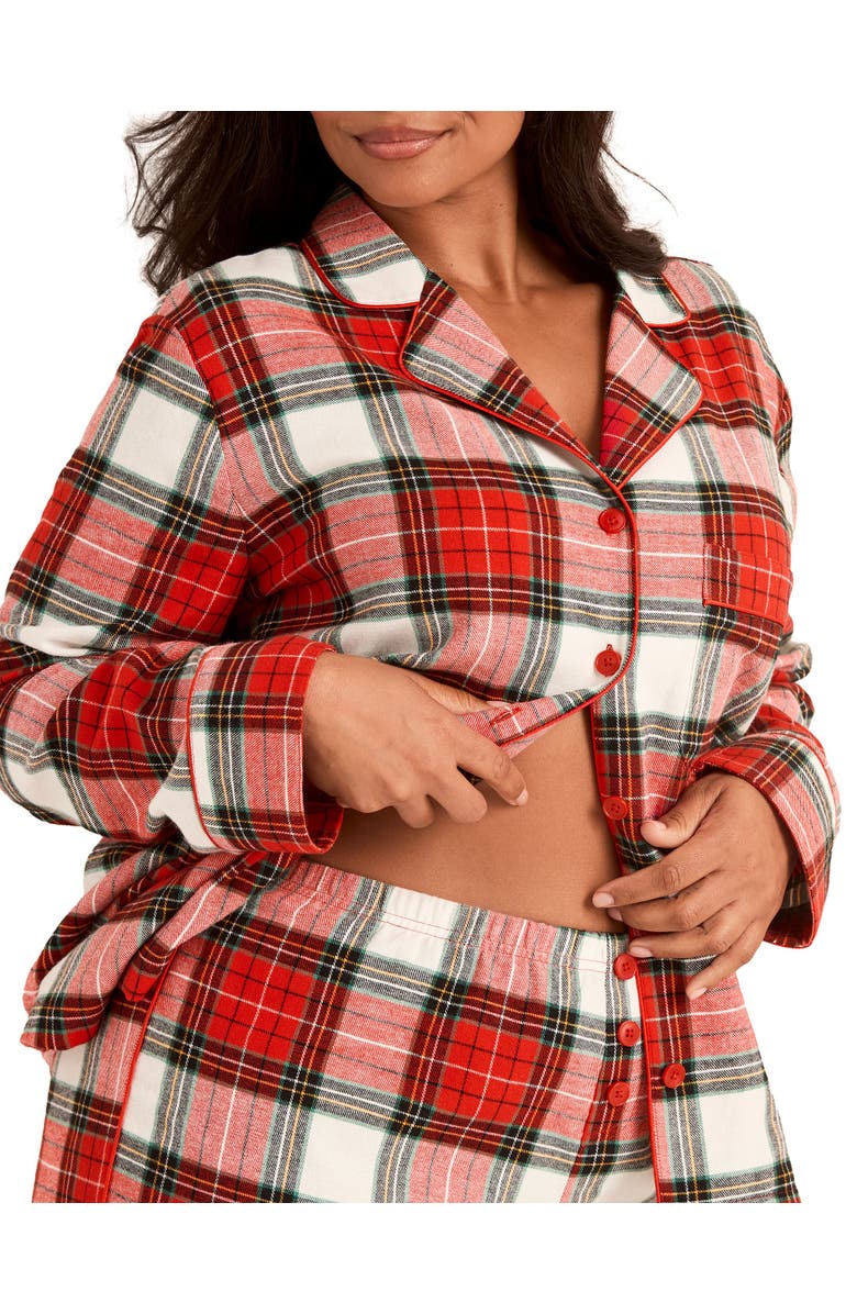 Adore Me Cecelia Pajama Set, Alternate, color, Plaid Beige