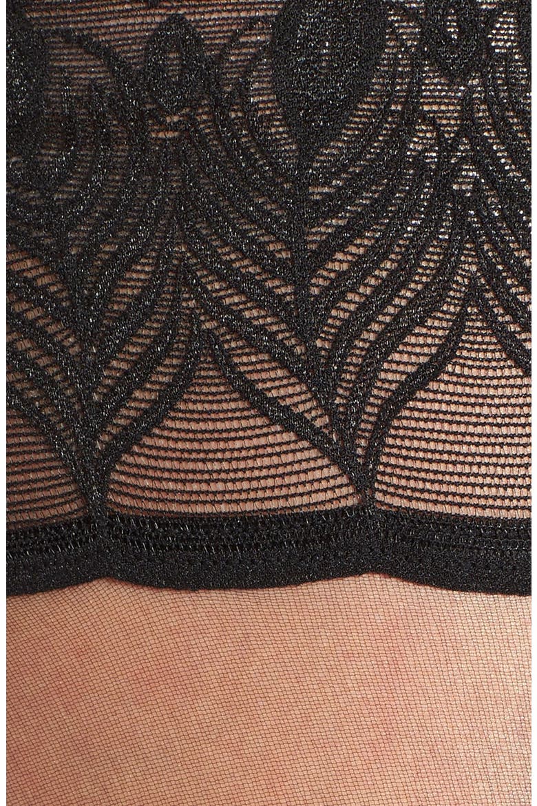 'Lunelle 8' Thigh High Stay Ups, Alternate, color, BLACK
