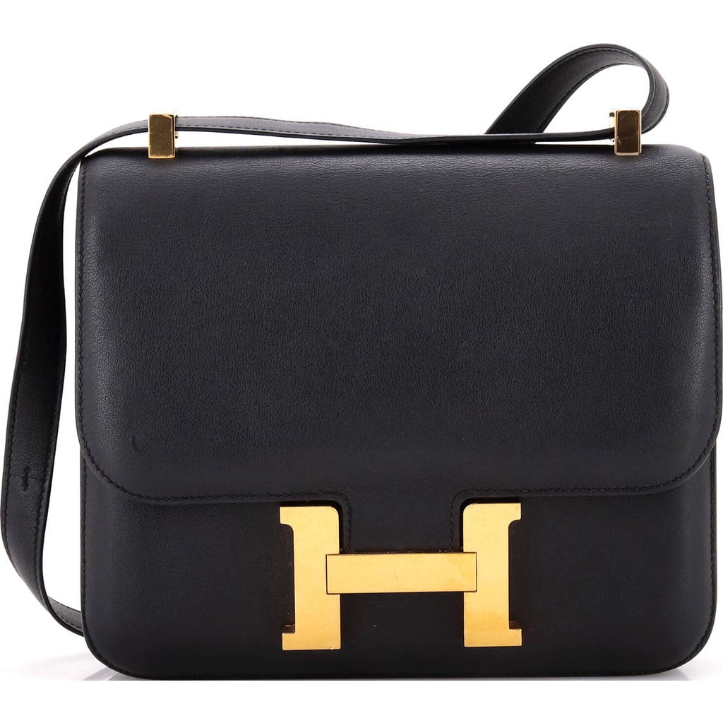Pre-owned Hermes Hermes Constance Bag Swift 24 In Black