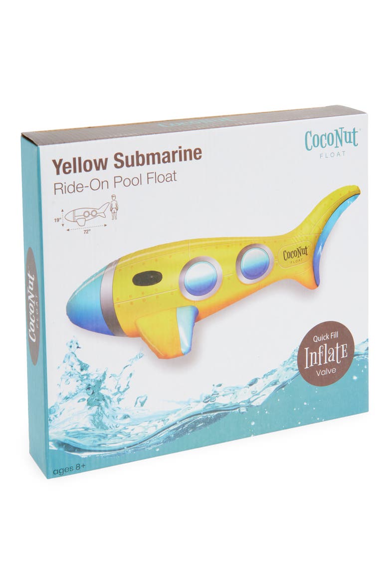 Yellow Submarine Pool Float, Main, color, YELLOW