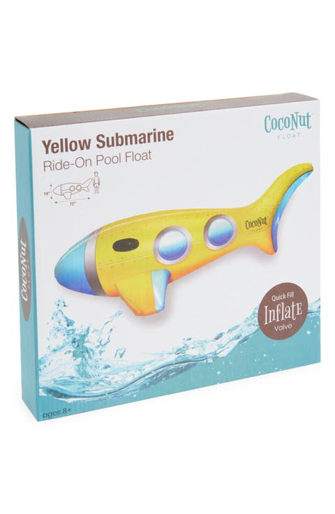 Yellow Submarine Pool Float