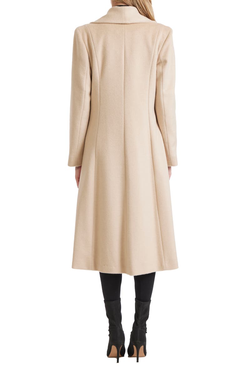 Shawl Collar Camel Hair Princess Coat, Alternate, color, BEIGE