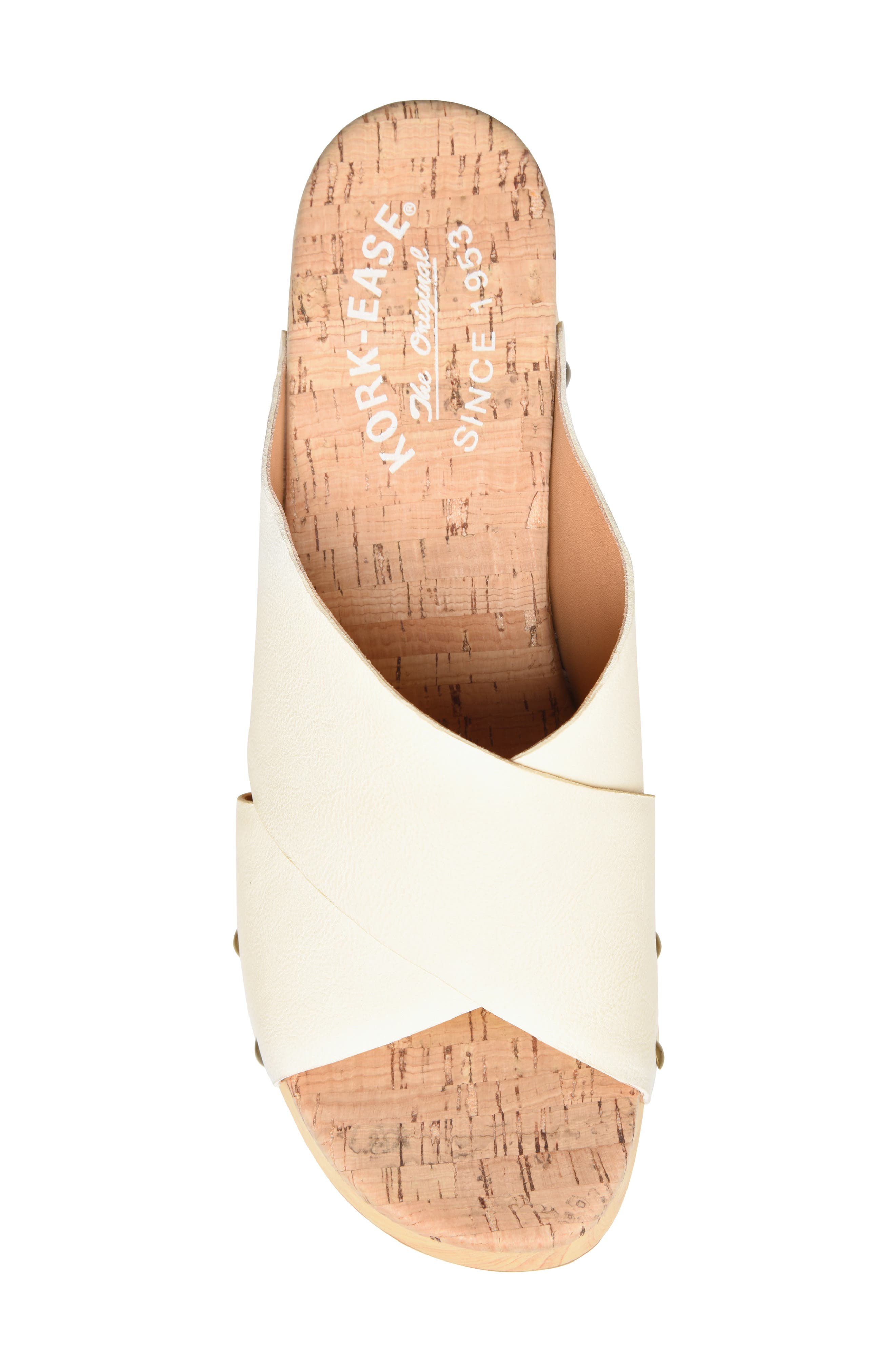 Kork-Ease<sup>®</sup> Tatum Slide Sandal, Alternate, color, Cream Leather