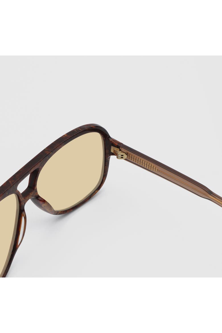 Copenhagen Aviator Sunglasses, Alternate, color, Demi/Yellow