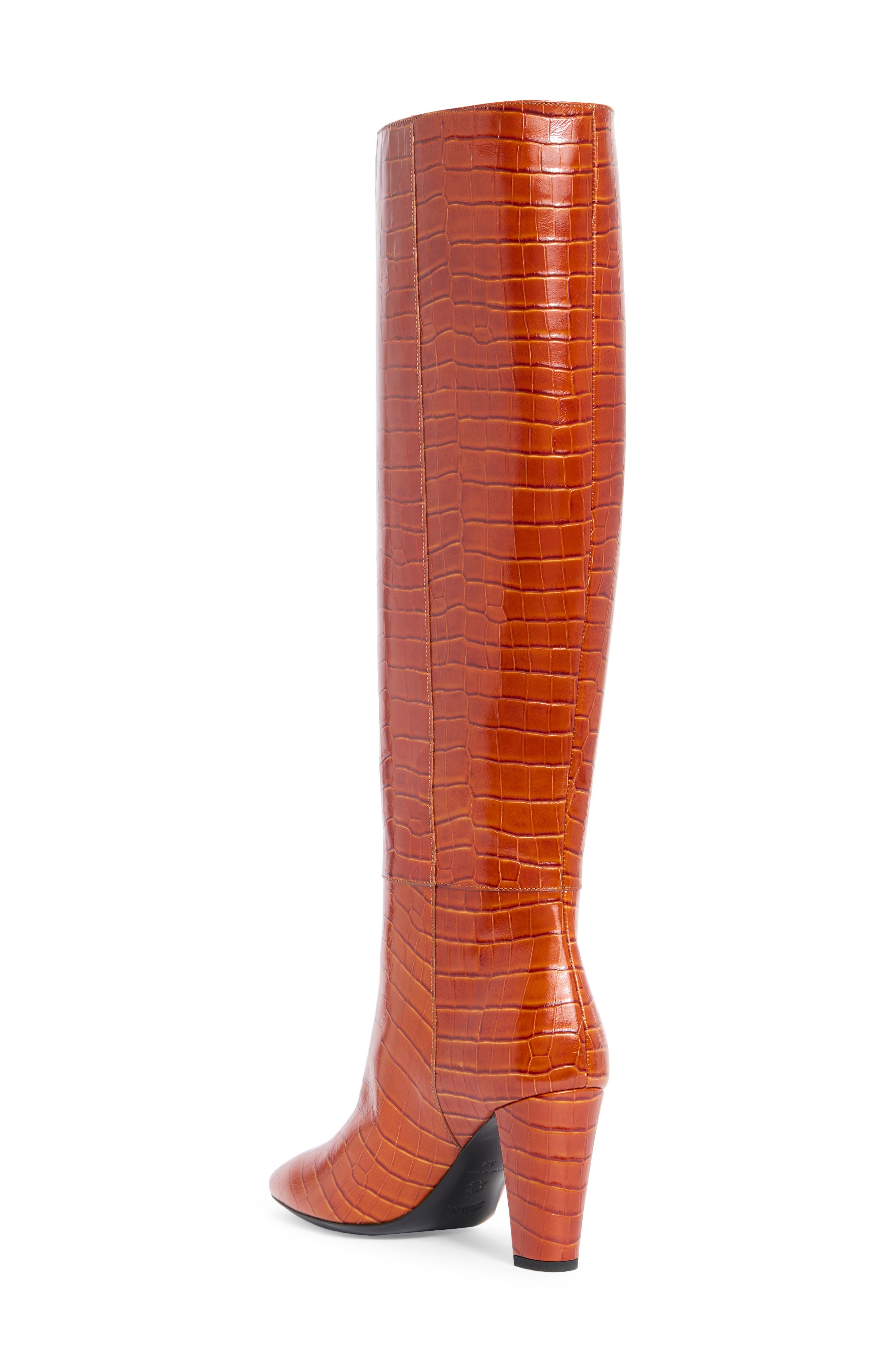 Longchamp Knee High Boot, Alternate, color, Cognac