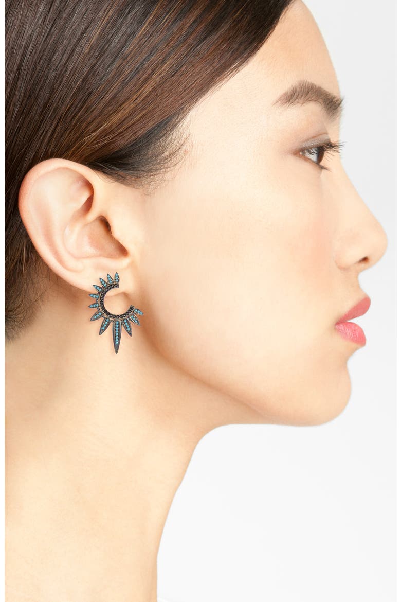 Obviously Amazing Earrings, Alternate, color, PAVE TURQUOISE