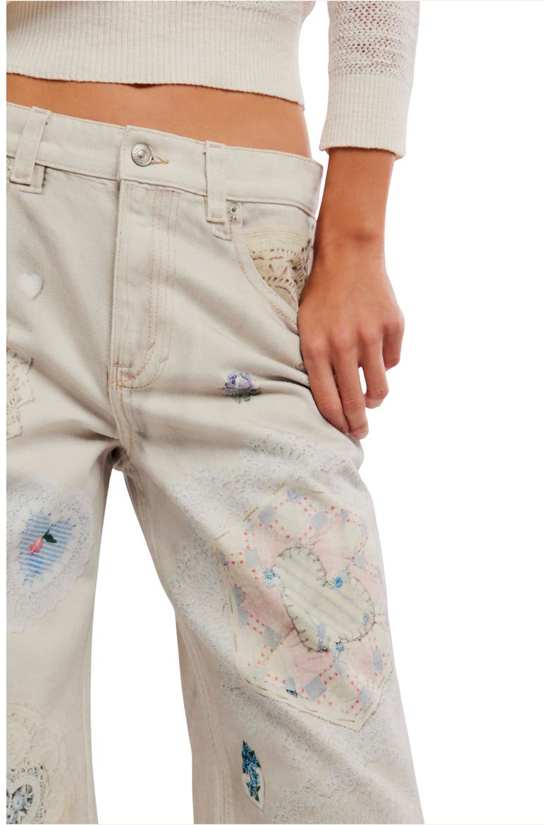 Illusions Slouchy Straight Leg Jeans, Alternate, color, HEIRLOOM IVORY
