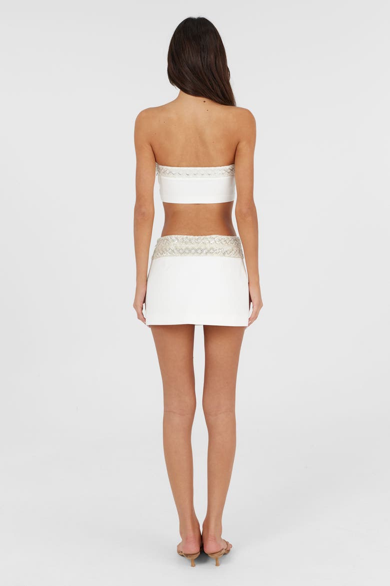 Amelie Mini Skirt, Alternate, color, White