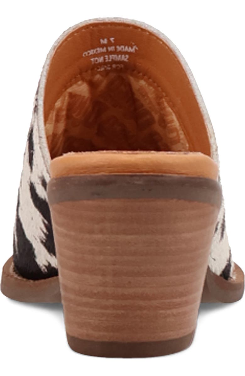 Dingo Calico Genuine Calf Hair Mule, Alternate, color, Cow Print
