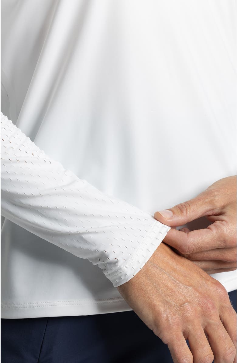 AVI Rally Pickleball Long Sleeve, Alternate, color, White Lotus