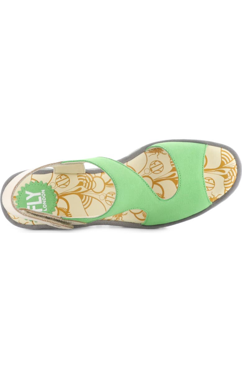 Fly London Yox Slingback Platform Wedge Sandal, Alternate, color, Pistachio