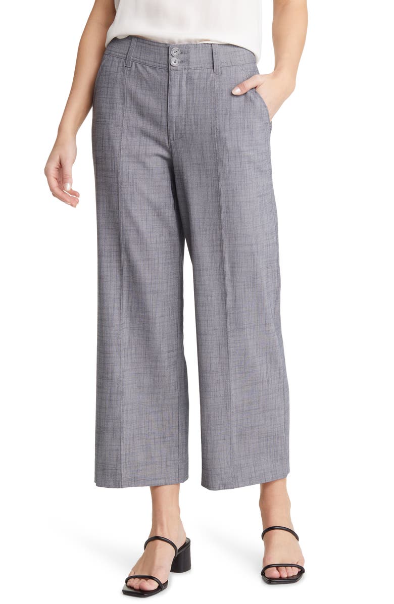 Wit & Wisdom Skyrise Double Button Pants, Main, color, Indigo