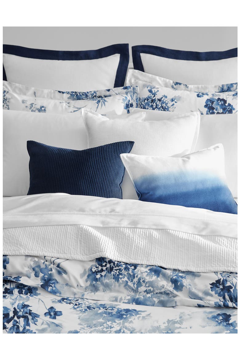 Flora Floral Sateen Comforter & Sham Set, Alternate, color, BLUE MULTI