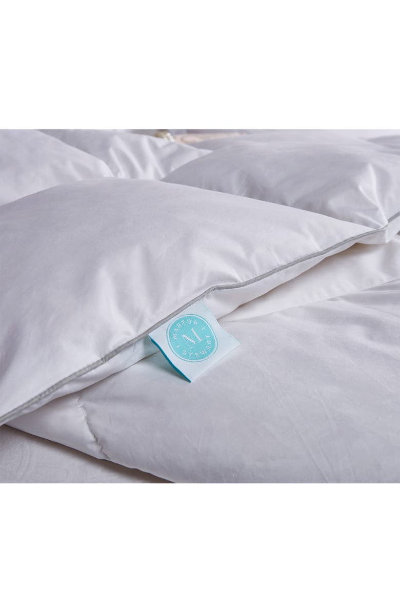 BLUE RIDGE HOME FASHIONS Martha Stewart 240 Thread Count White Goose Feather & Down Comforter - King, Alternate, color, White
