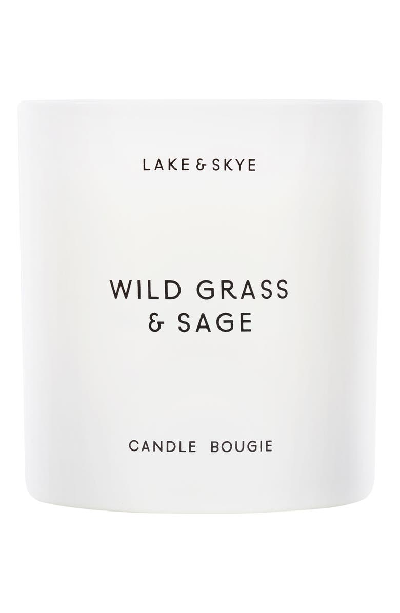 Lake & Skye Wild Grass & Sage Candle, Main, color,