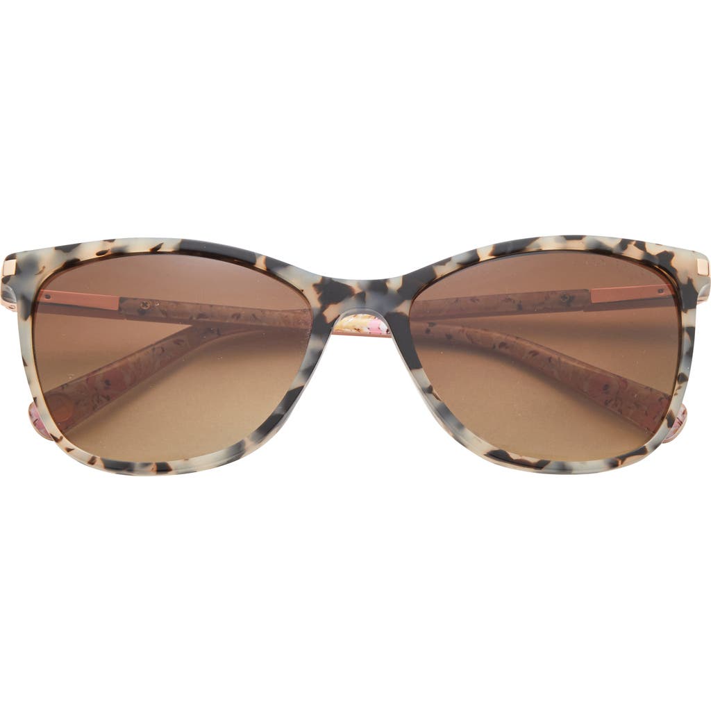 Ted Baker London 56mm Gradient Cat Eye Sunglasses In Brown