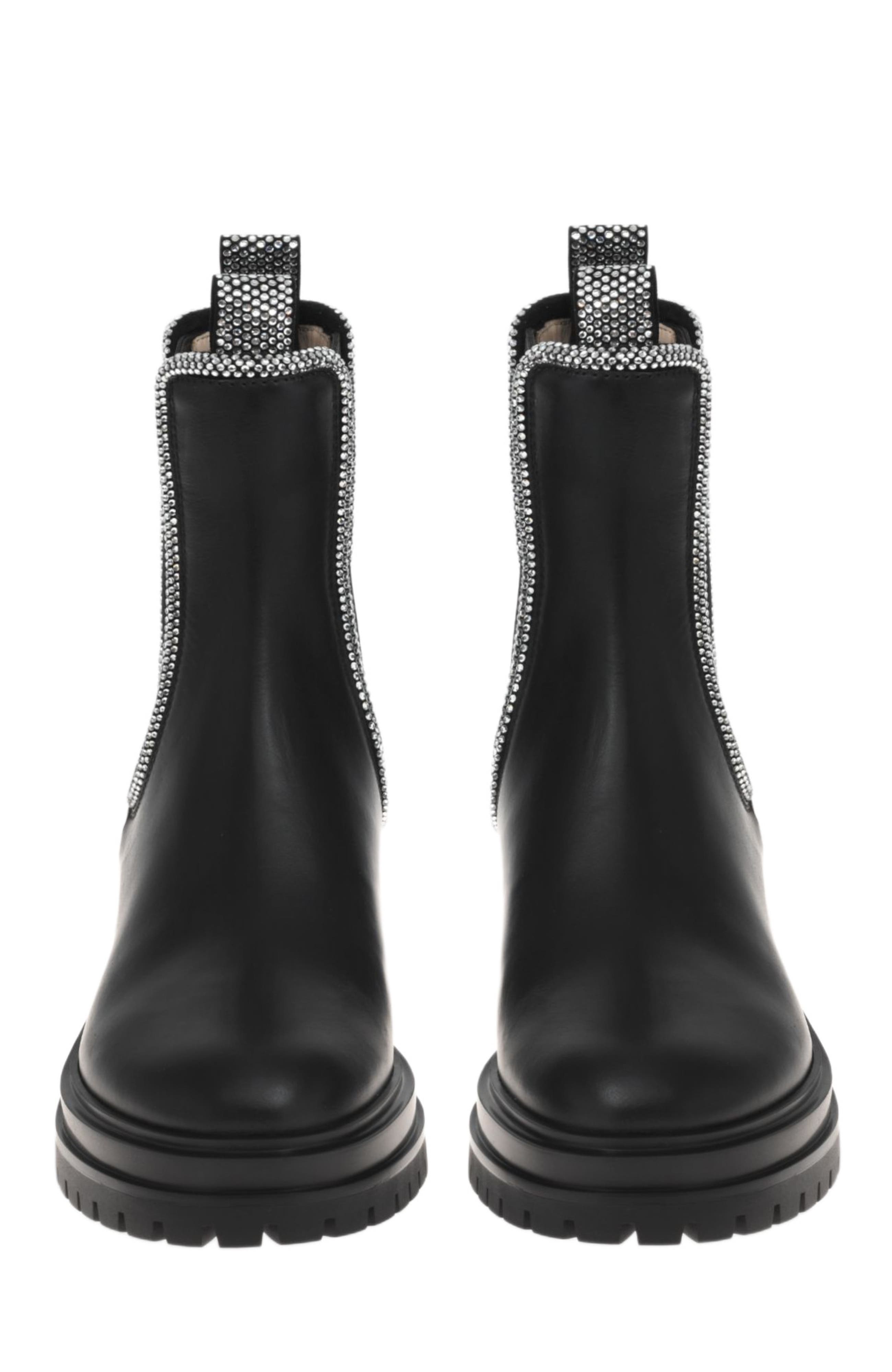 Gianvito Rossi Crystal Chester Bootie, Alternate, color, 