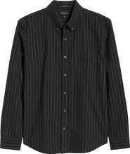 AG Dean Pinstripe Cotton Button-Down Oxford Shirt