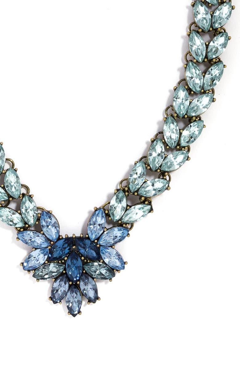 BaubleBar Crystal Brooch Collar Necklace, Alternate, color,