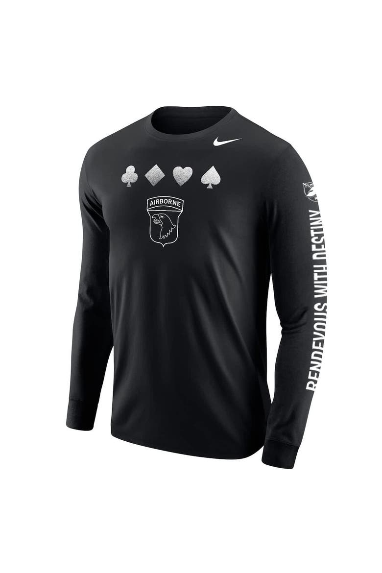 Youth Nike Black Army Black Knights 2024 Rivalry Collection Suit Long Sleeve T-Shirt, Alternate, color, Black