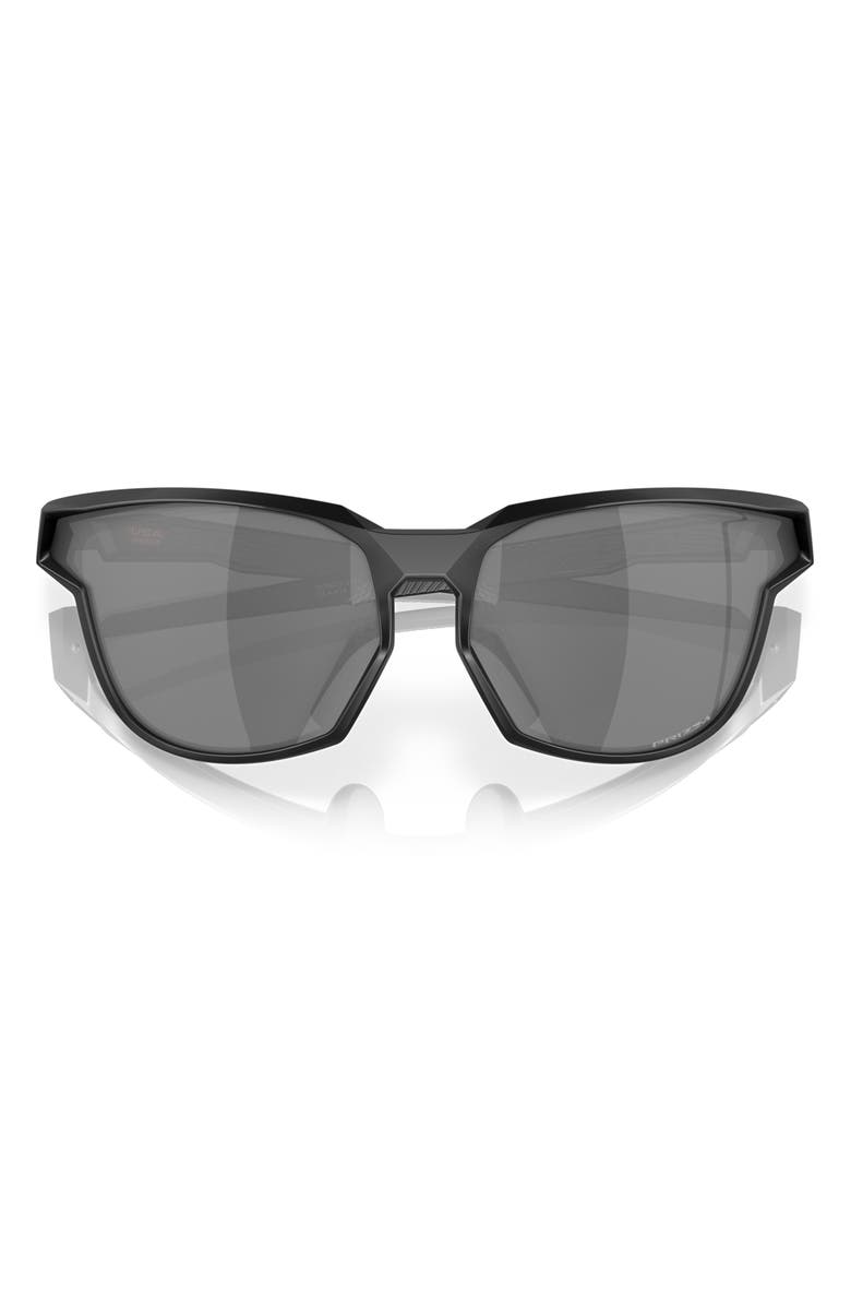 Oakley 73mm Prizm<sup>™</sup> Polarized Oversize Wraparound Sunglasses, Alternate, color, Matte Black