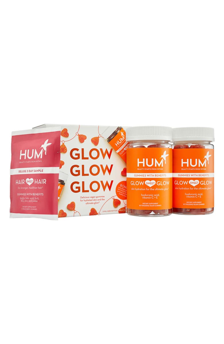 Hum Nutrition Glow Glow Glow Dietary Supplement Set, Main, color, 