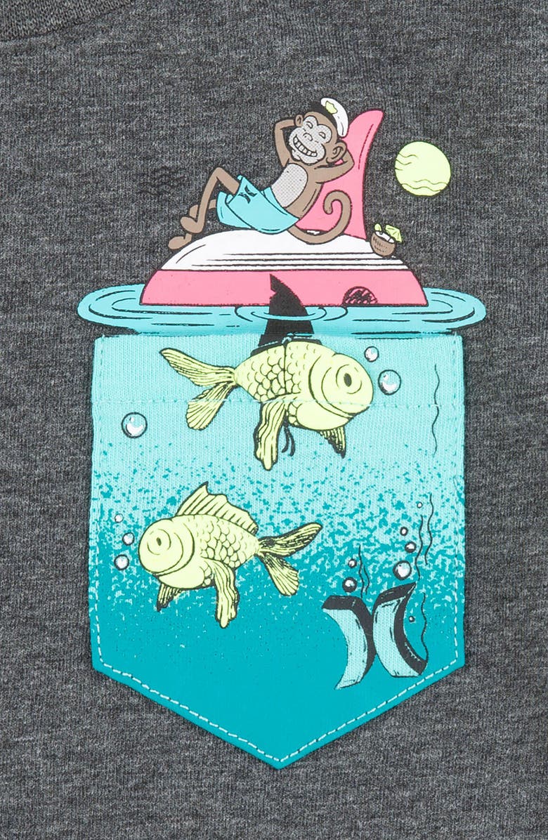 Hurley Chimpwrecked Graphic Pocket Tee, Alternate, color, 