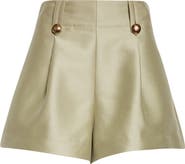 Zimmermann Kindred Spirit Luna Tailored High Waist Wool & Silk Shorts